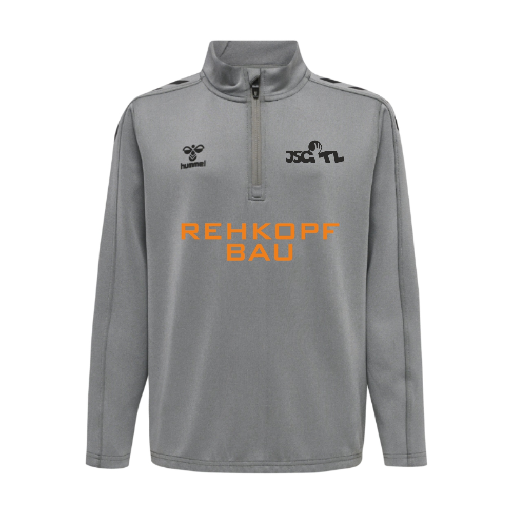 JSG Tecklenburger Land Core XK Kinder Half Zip Poly Sweat anthrazit-schwarz