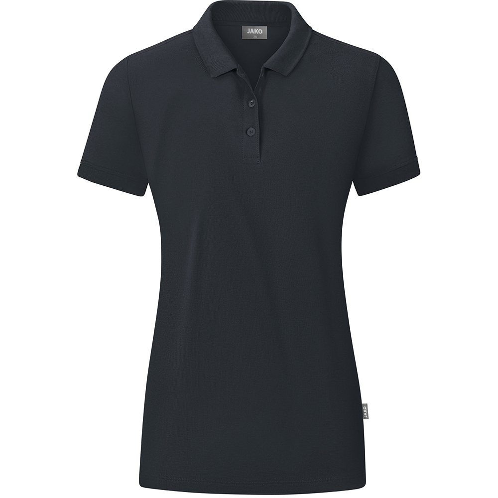 Jako Damen Polo Organic grau