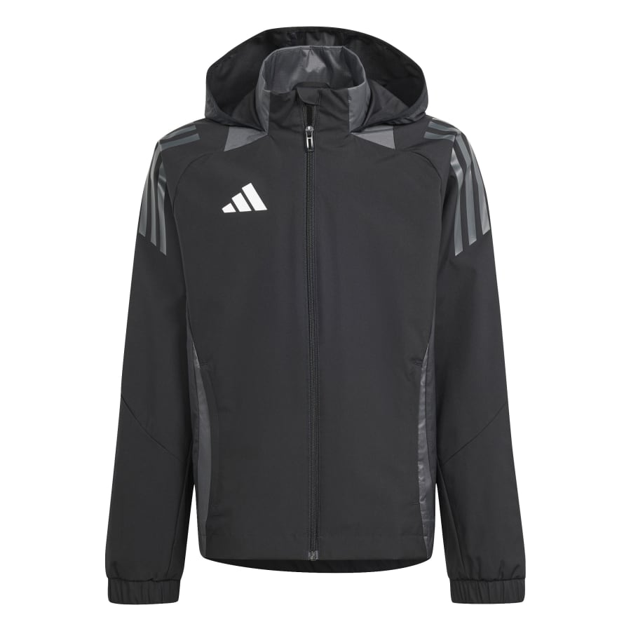 adidas Kinder Allwetterjacke Tiro 24 Competition Black / Team Dark Grey