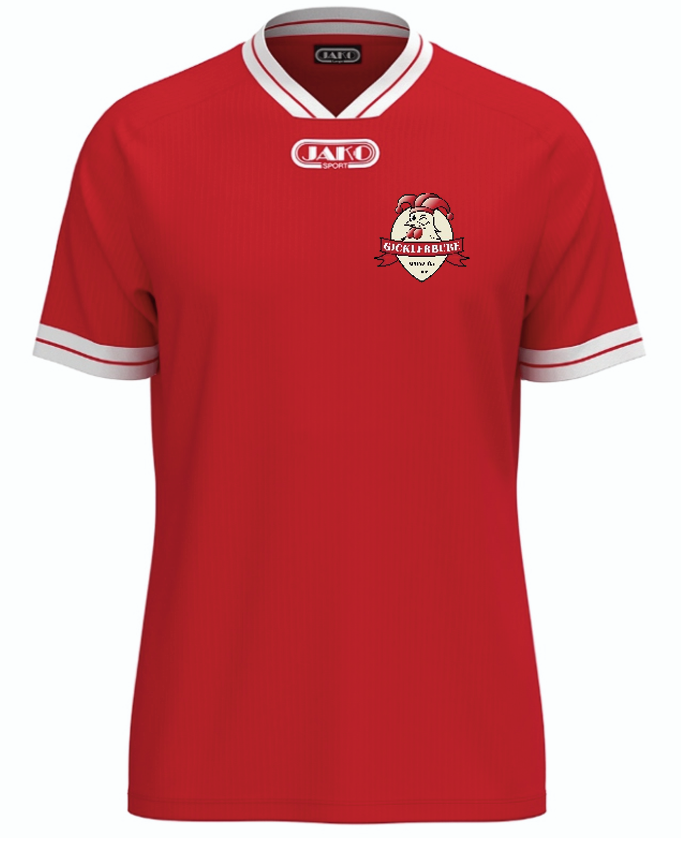 Meenzer Gickler Bube Jako Trikot rot-weiß