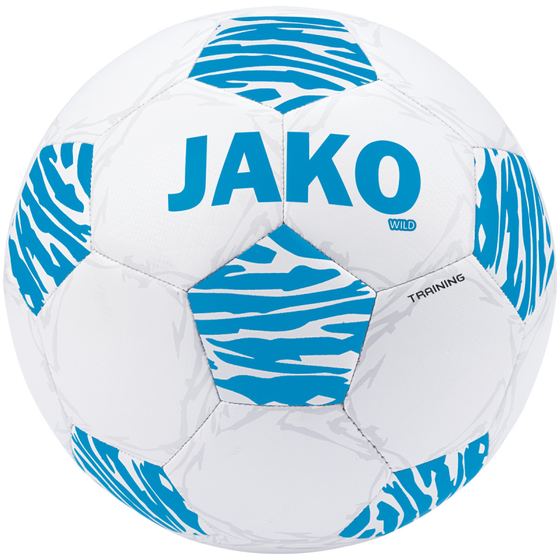 Jako  Trainingsball Wild weiß/JAKO blau