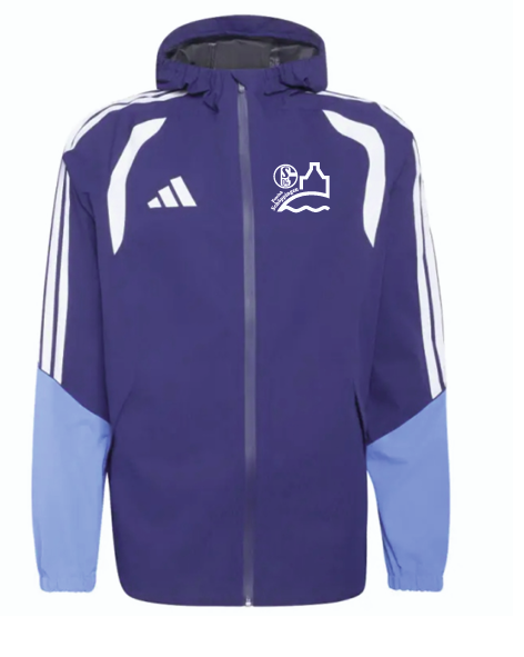 Blau-weiße Vechte 92 Tiro Regenjacke blau