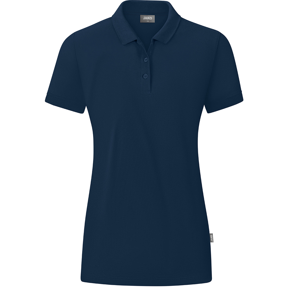 Jako Damen Polo Organic blau