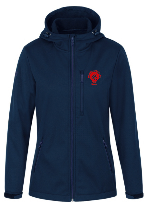 Borkener Segelclub Damen Softshelljacke Premium navy