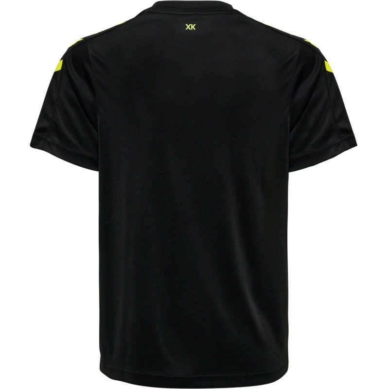 Hummel Hmlcore XK Striped Jersey S/S Kids black/blazing yellow