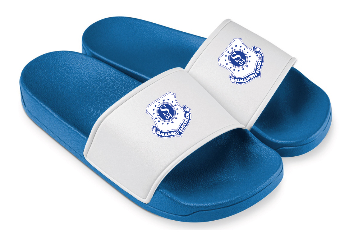 Blau Weiß Enschede badslippers blauw
