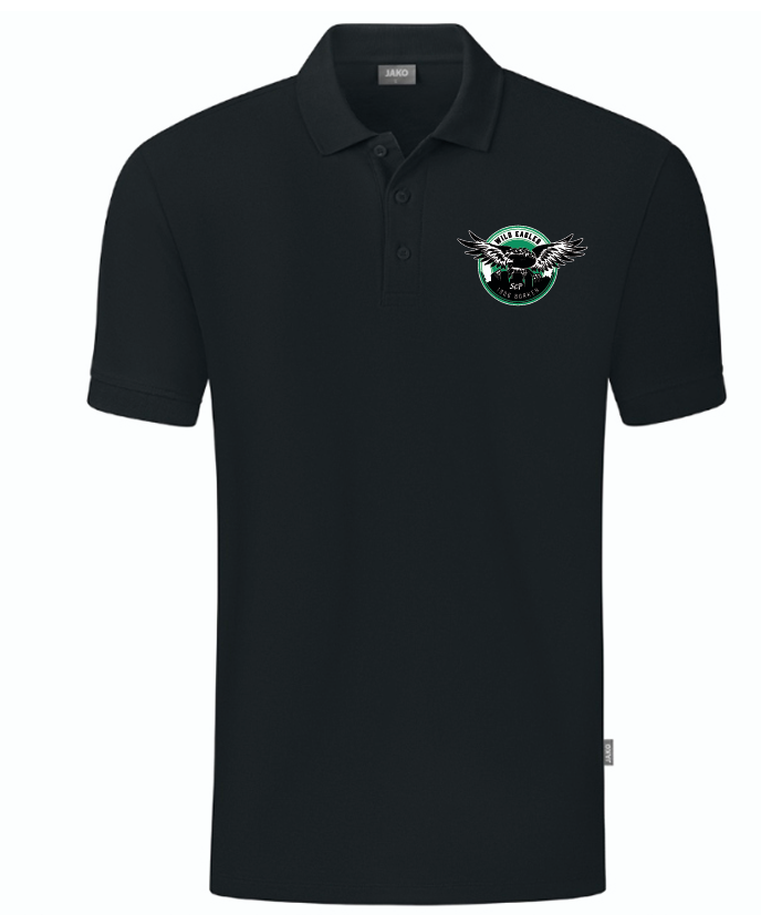 Wild Eagles Borken Polo Organic schwarz