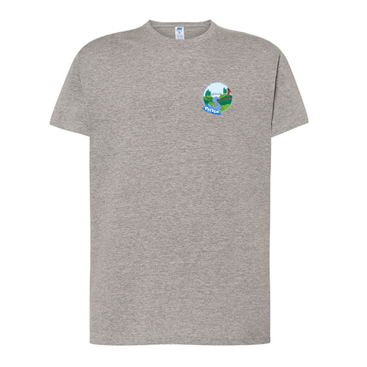 Sekundarschule Vreden Herren Regular Premium T-Shirt Grau Meliert Berkel Logo