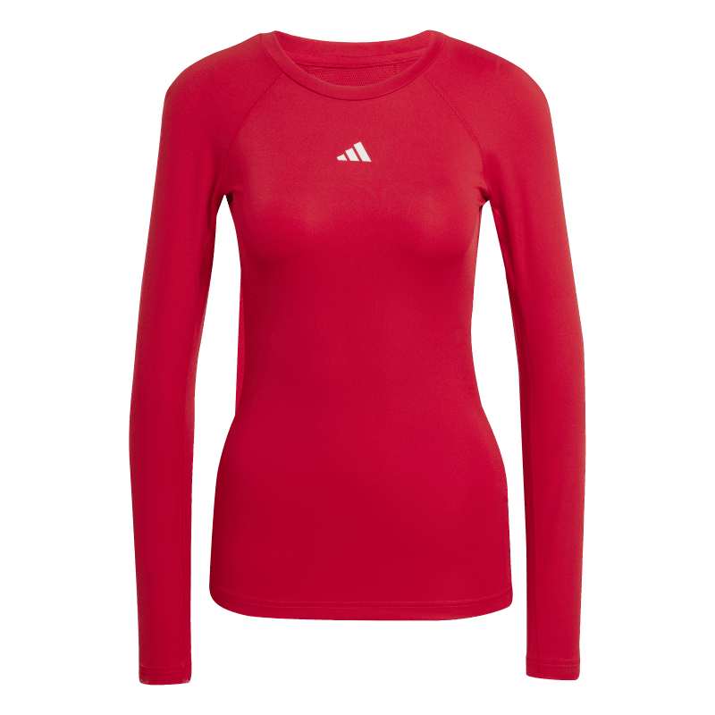 Adidas Damen Langarm T-Shirt Techfit team power red 2