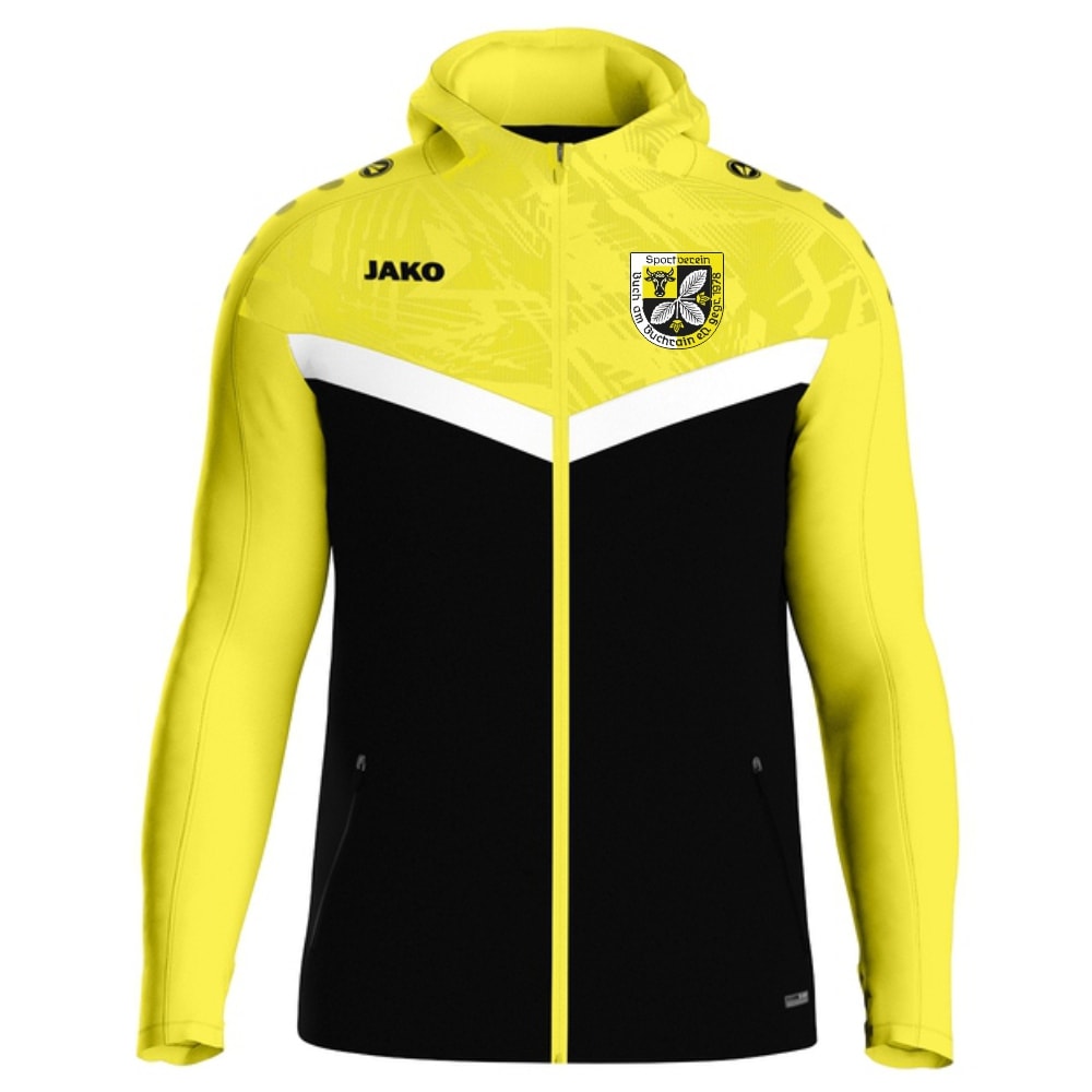 SV Buch a.B. Jako Kinder Kapuzenjacke Iconic schwarz/soft yellow