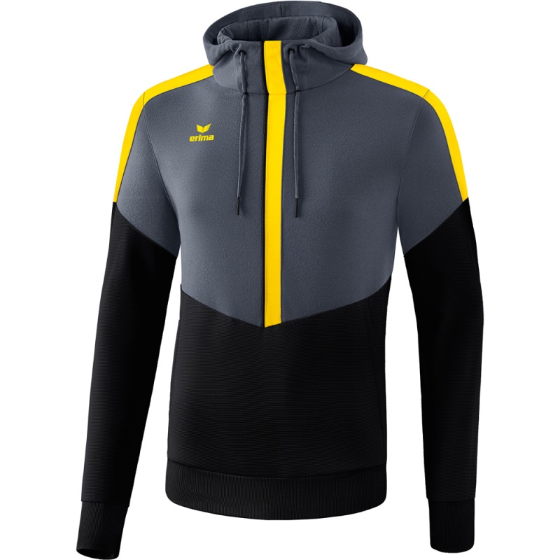 Erima Kinder Hoodie Squad grau-schwarz-gelb