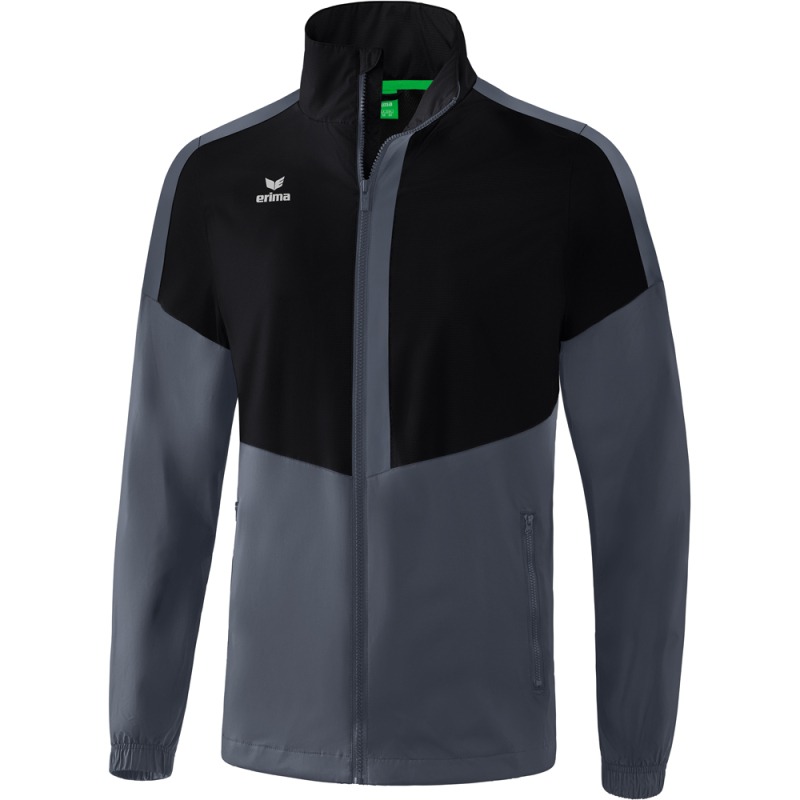 Erima Kinder Allwetterjacke Squad schwarz-grau
