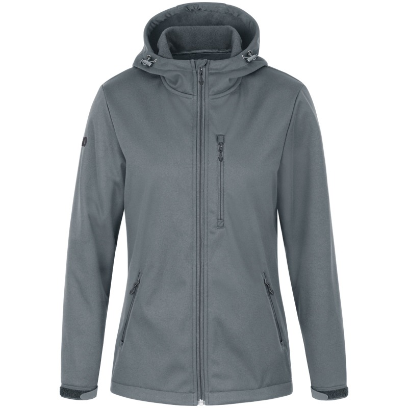 Jako Damen Softshelljacke Premium steingrau