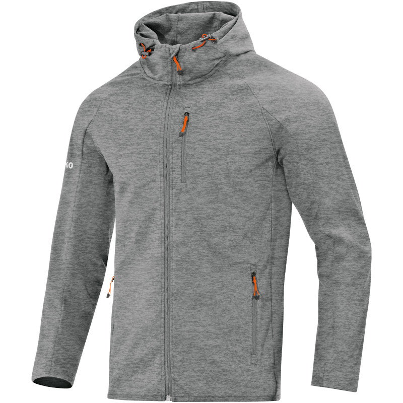 Jako Softshelljacke Light grau meliert