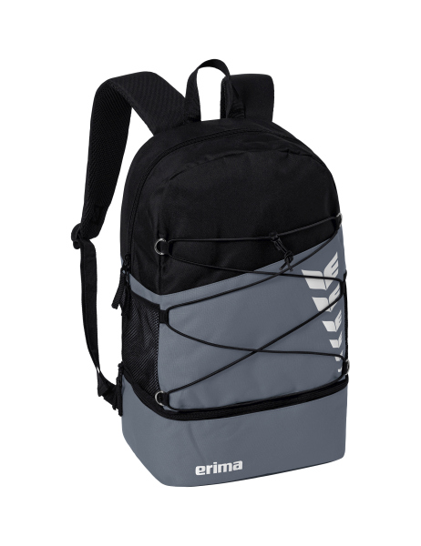 Erima SIX WINGS Rucksack slate grey/schwarz