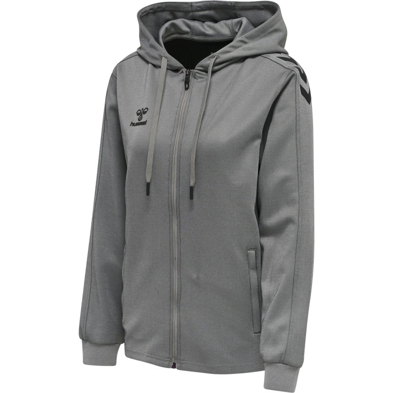 Hummel Hmlcore XK Poly Zip Hood Sweat Woma grey melange