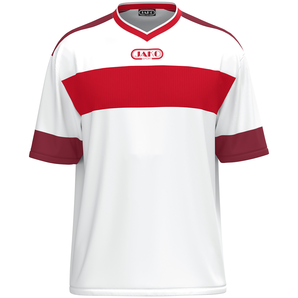 Jako Trikot Club 92 KA weiß/rot/maroon