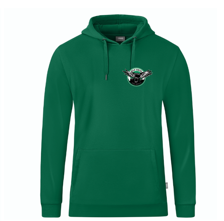 Wild Eagles Borken Kapuzensweat Organic grün