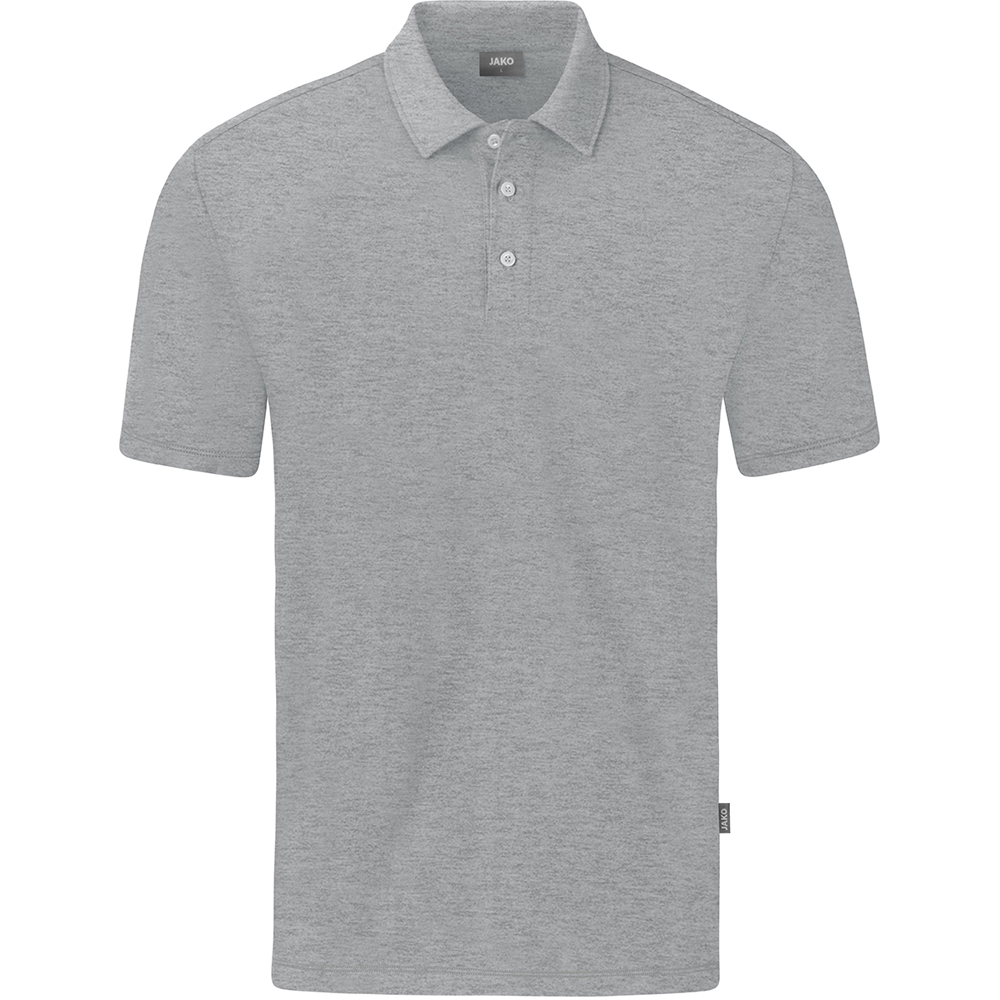 Jako Herren Polo Organic Stretch grau