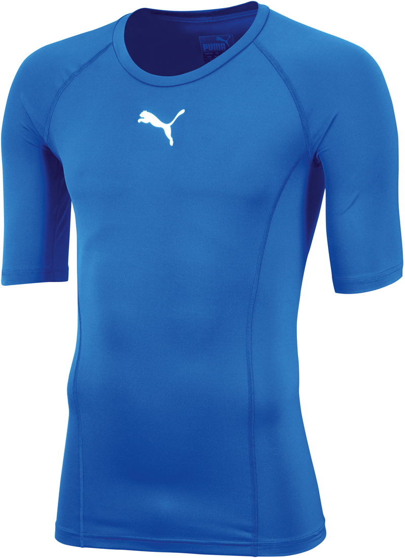 Puma Liga Baselayer Kinder Kurzarm Shirt el. blue lemonade