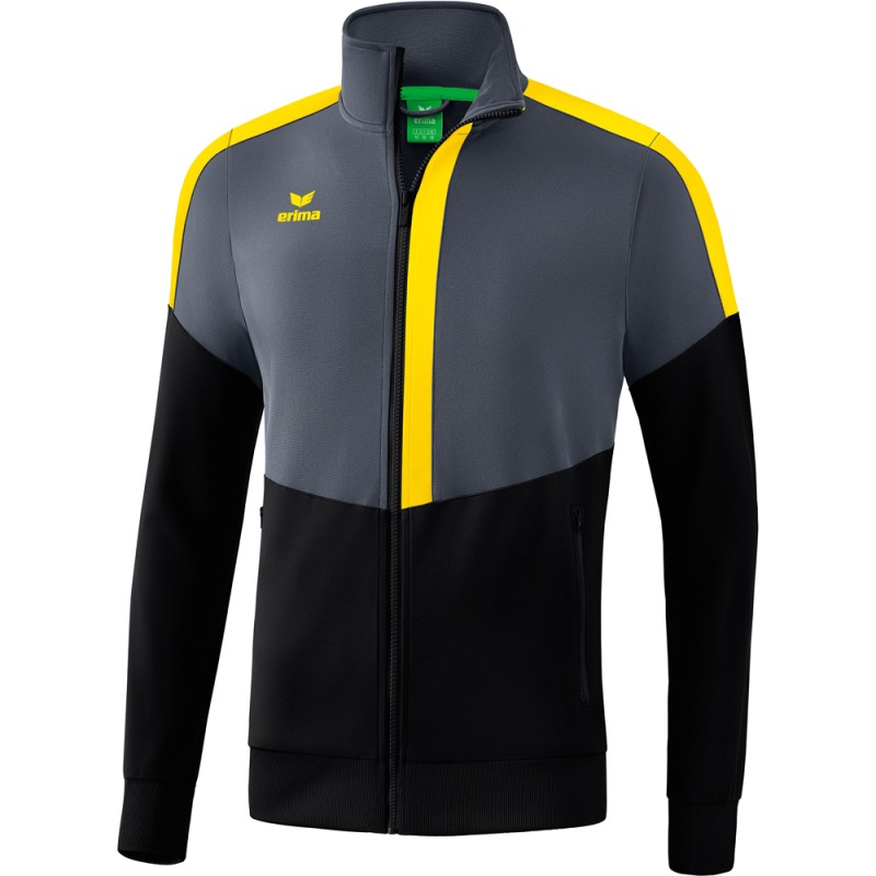 Erima Kinder Trainingsjacke Squad grau-schwarz-gelb