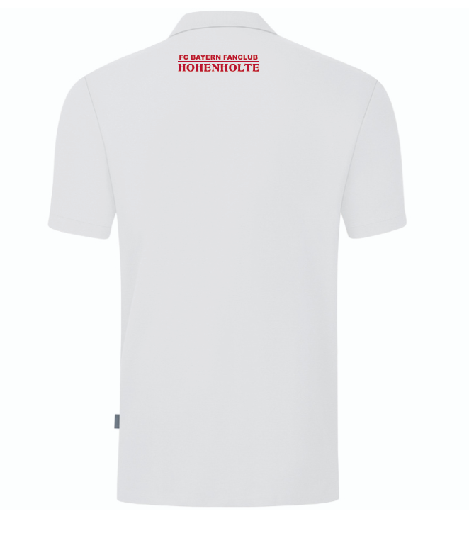 FC Bayern Fanclub Hohenholte Polo Organic weiß