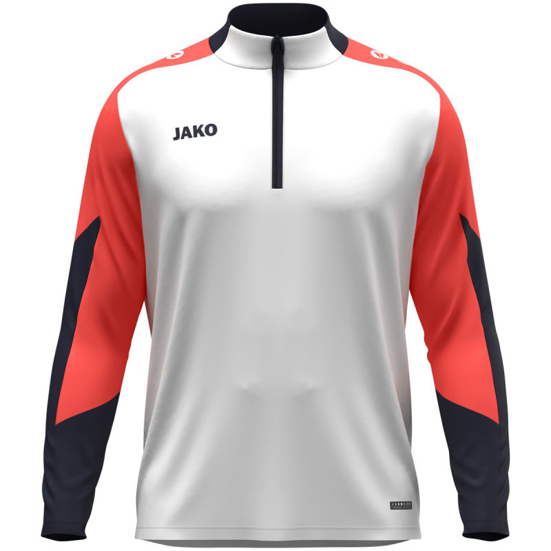 Jako Ziptop Dynamic weiß-coral-marine