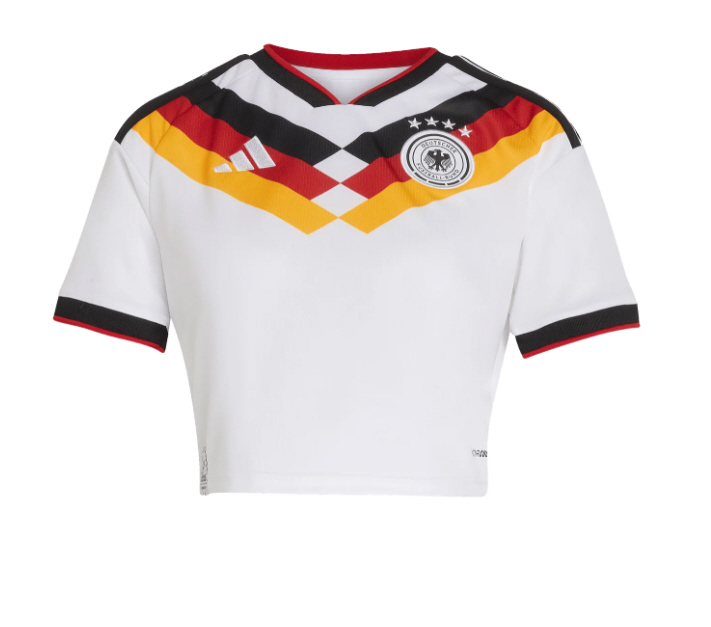 adidas DFB Deutschland Cropped Trikot Home WM 2026 Damen Weiß