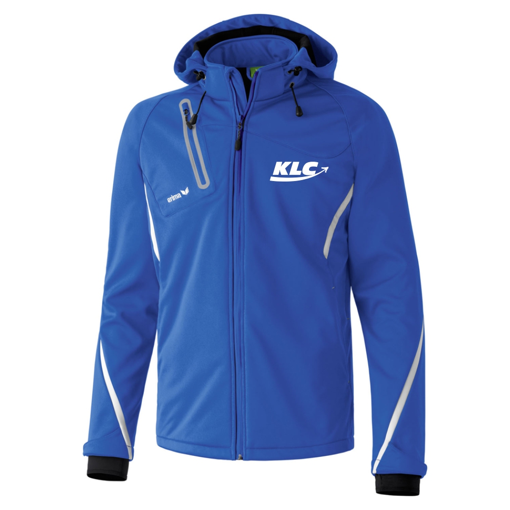 Korschenbroicher Leichtathletik Club Softshelljacke Function blau-silber