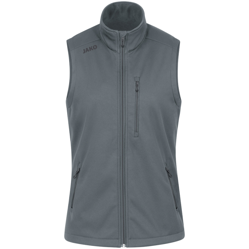 Jako Damen Softshellweste Premium steingrau