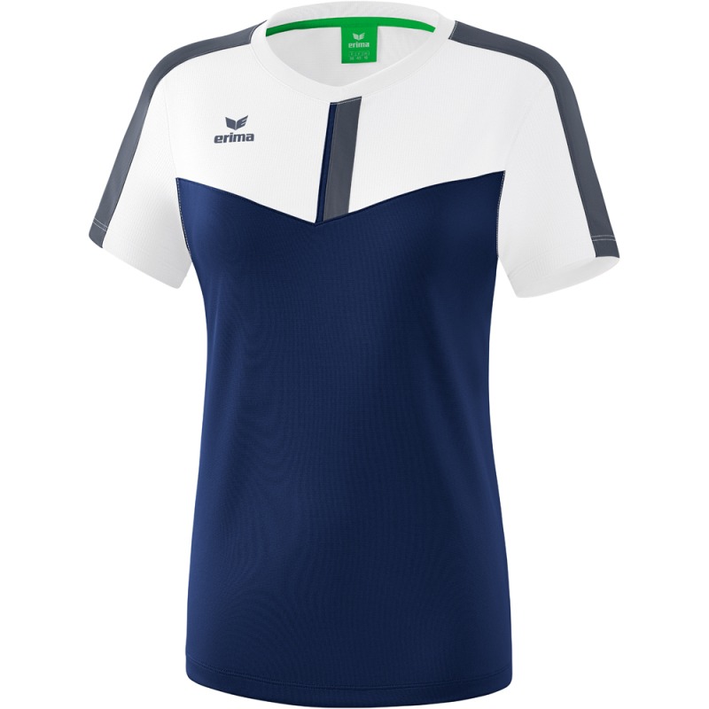 Erima Damen T-Shirt Squad weiß-blau-grau