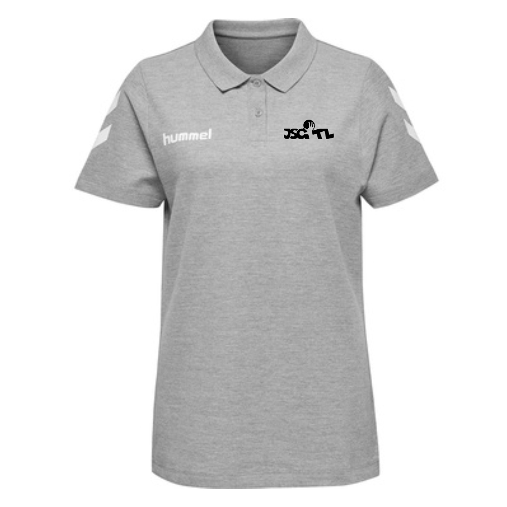 JSG Tecklenburger Land Go Cotton Damen Polo anthrazit-weiß