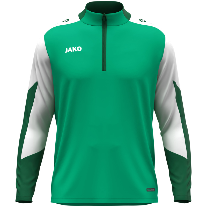 Jako Kinder Ziptop Dynamic grün-weiß-dunkelgrün