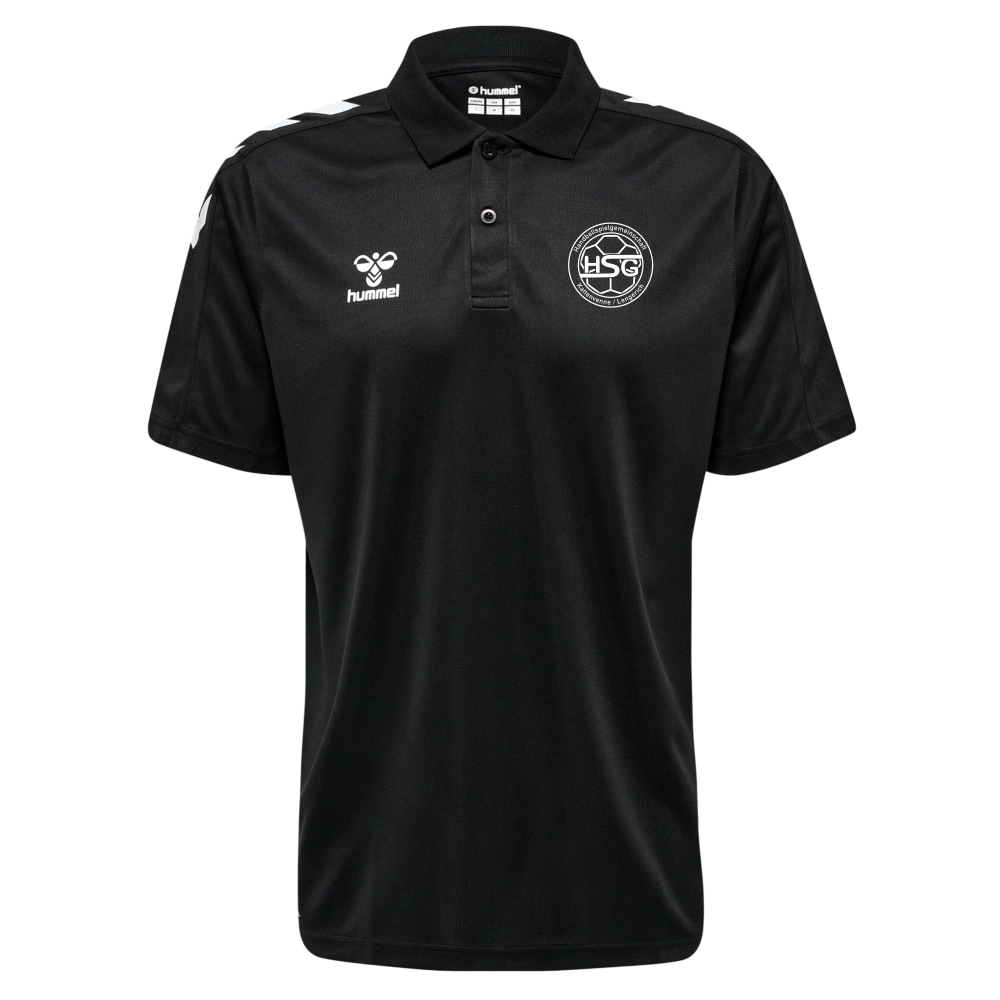 HSG Kattenvenne Lengerich Hummel Core XK Functional Polo Shirt schwarz-weiß