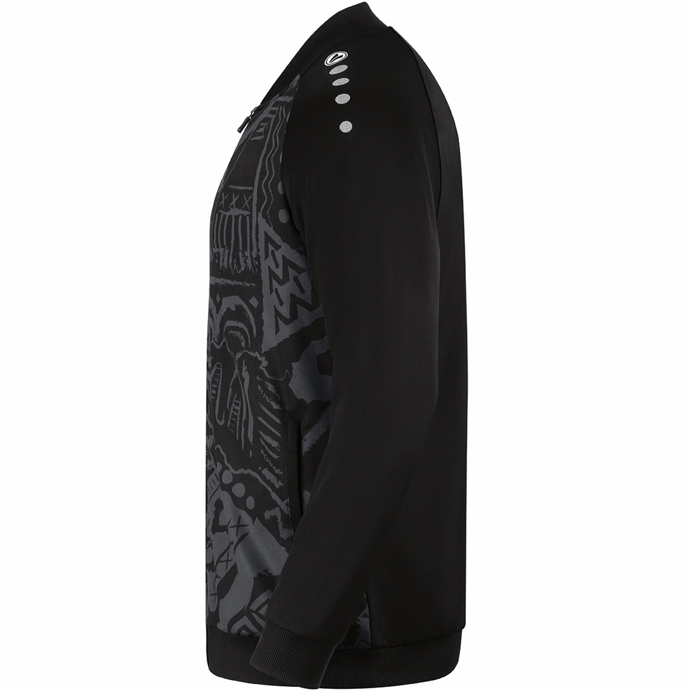 Jako Herren Einlaufjacke Tropicana schwarz-grau