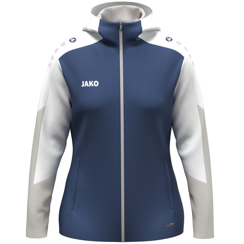 Jako Damen Kapuzenjacke Dynamic Damen nachtblau-weiß-hellgrau