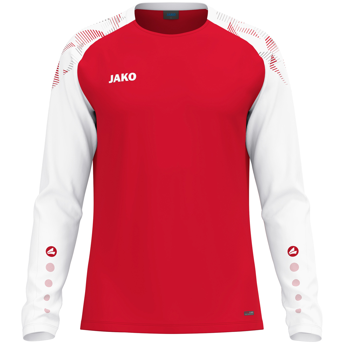 Jako Longsleeve Sonic Kinder rot/weiß