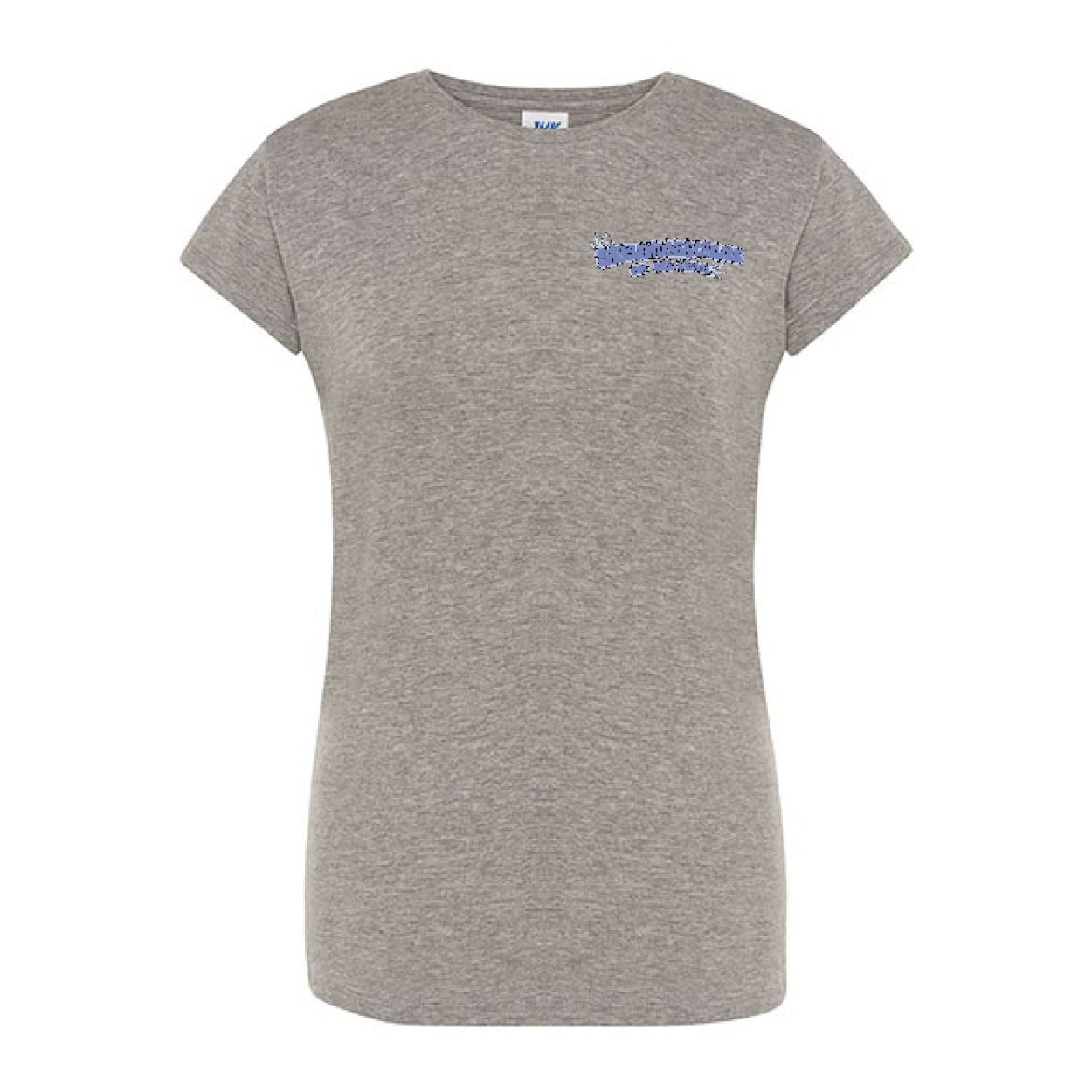 Sekundarschule Vreden Damen Regular Premium T-Shirt Grau Meliert Splash Logo