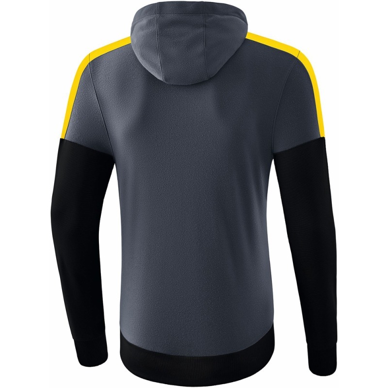 Erima Kinder Hoodie Squad grau-schwarz-gelb