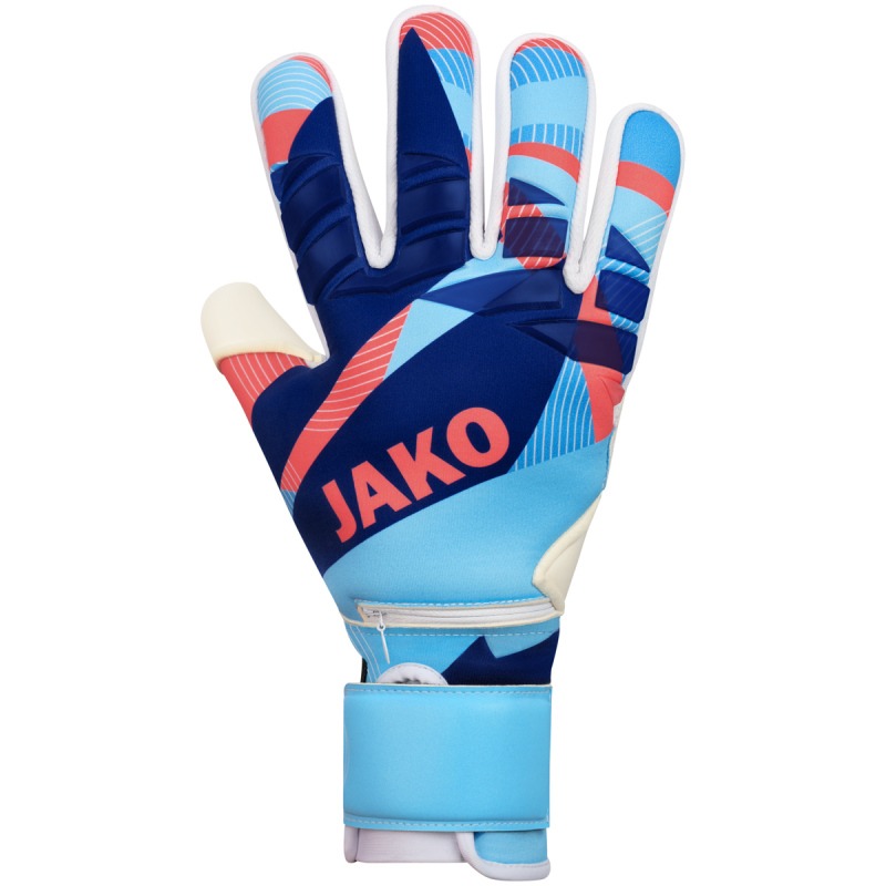 Jako TW-Handschuh River WRC Protection skyblue-coral-navy