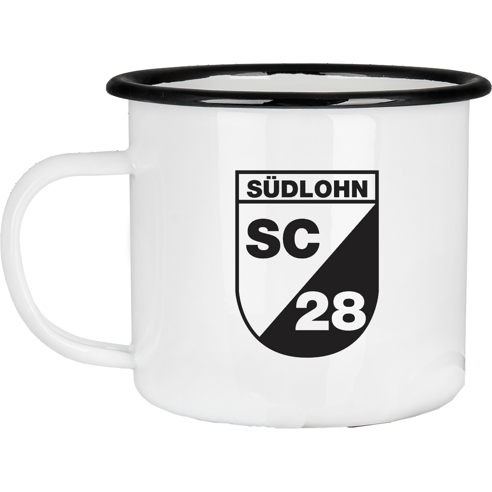 SC Südlohn Emailetasse mit Rand