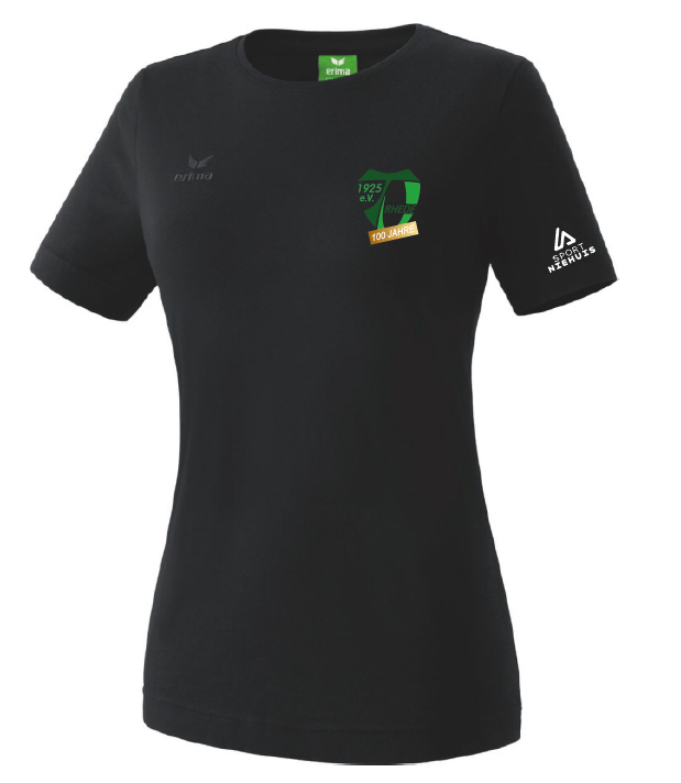 TV Rhede Jubiläumskollektion Damen T-Shirt Baumwolle schwarz