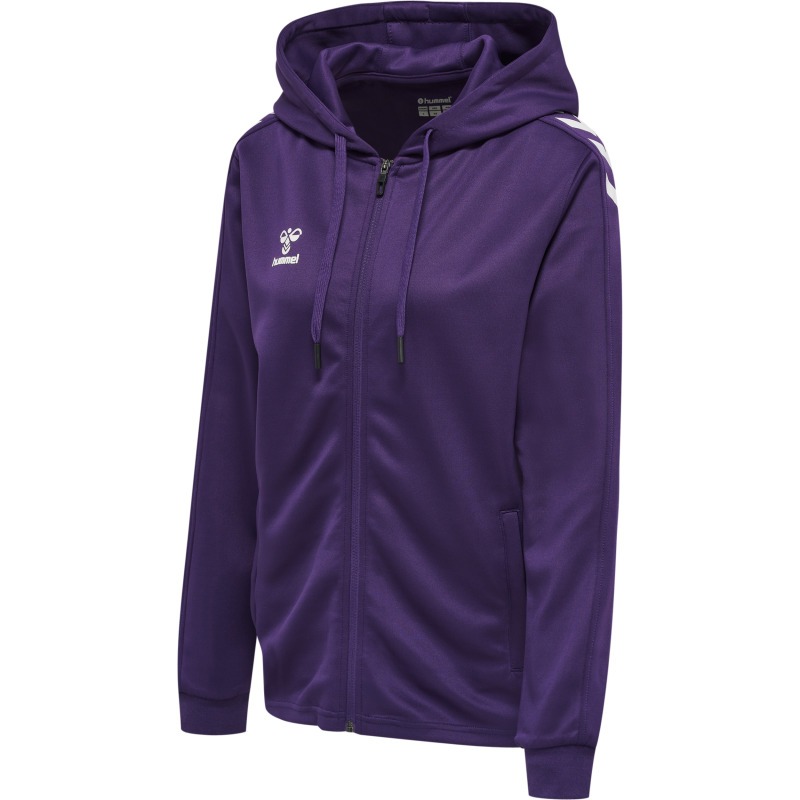 Hummel Hmlcore XK Poly Zip Hood Sweat Woma acai/white