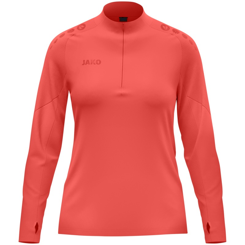 Jako Damen Ziptop Light Flow Damen coral