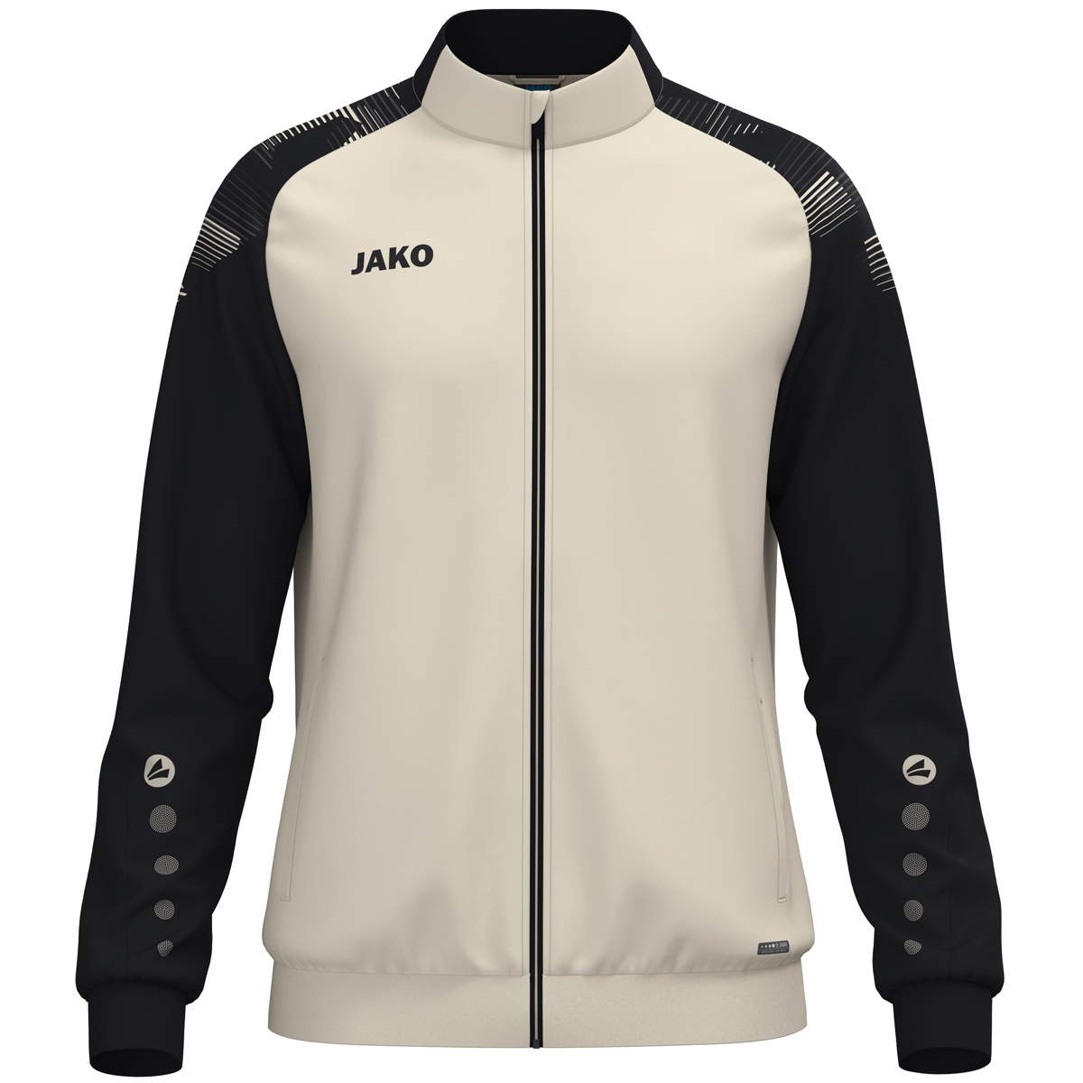 Jako Polyesterjacke Sonic Kinder off white/schwarz