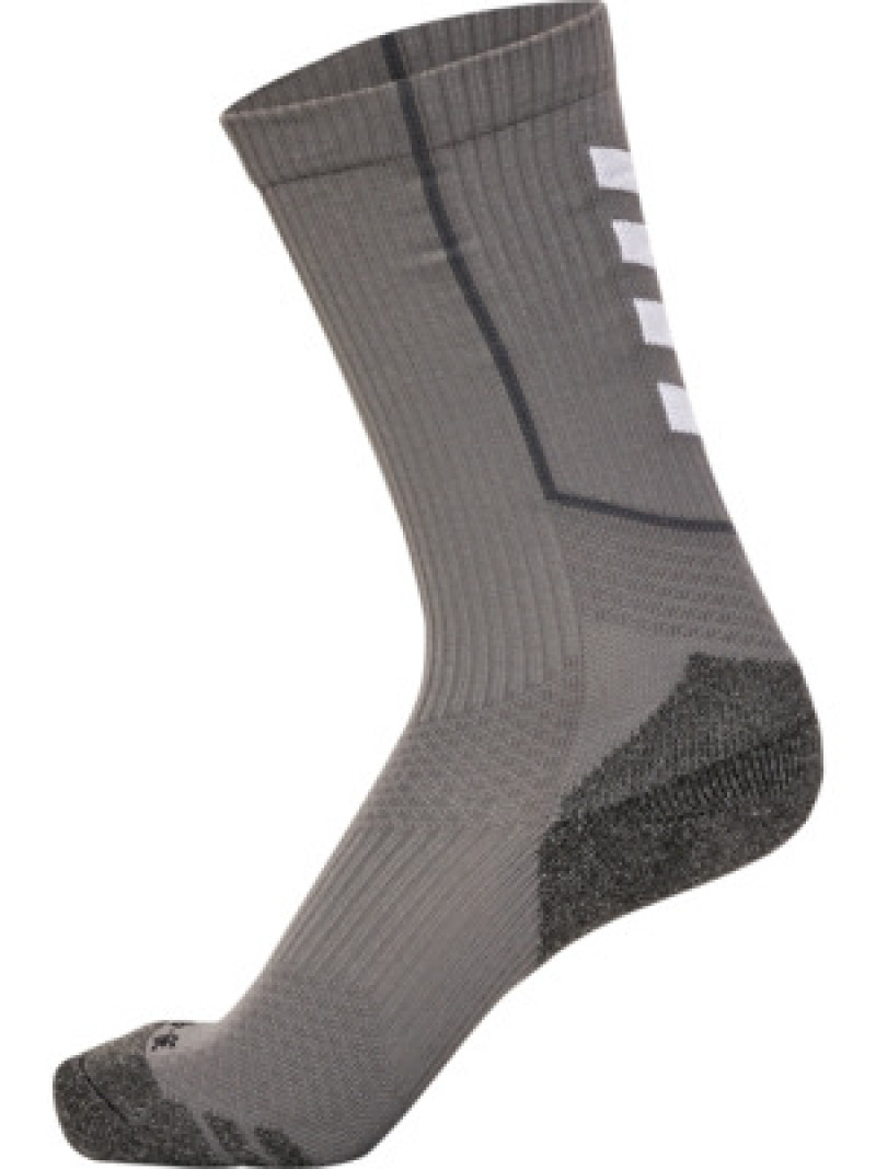 Hummel hmlPRO TRAINING SOCKS LOW steel gray/white