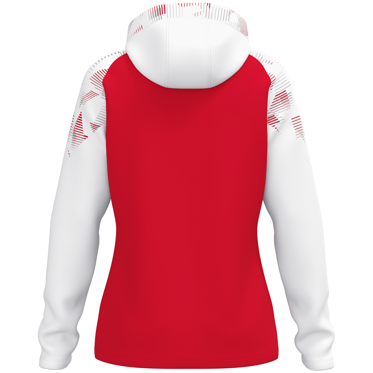 Jako Kapuzenjacke Sonic Damen rot/weiß