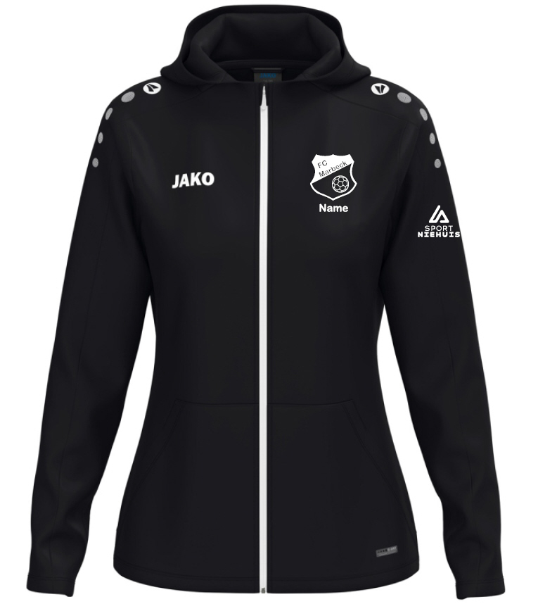 FC Marbeck Kapuzenjacke One Mädchen schwarz (Damengrößen)