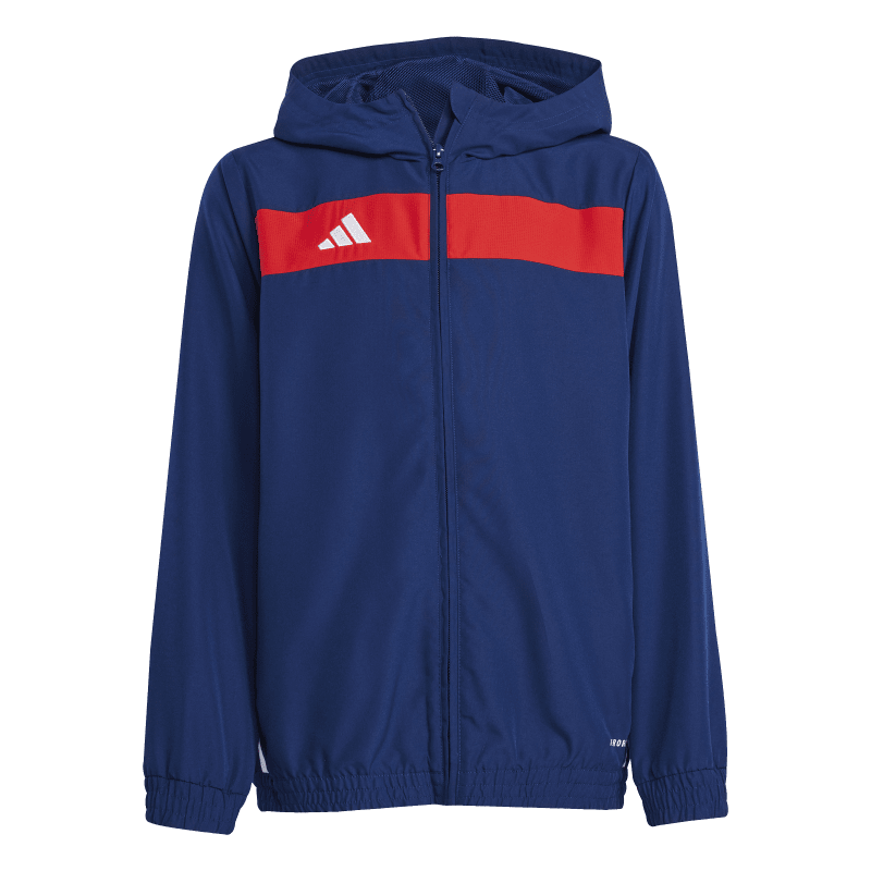 Adidas Kinder Full-Zip Hoodie Tiro 25 Essentials team navy blue-red