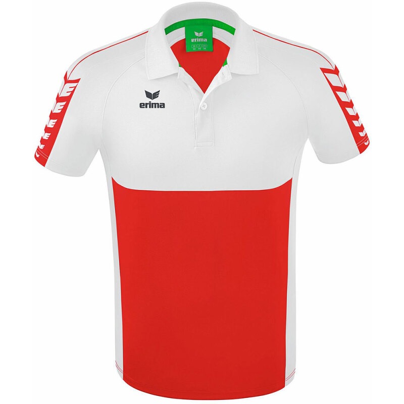 Erima Herren Polo Shirt Six Wings rot-weiß